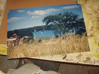 you can see the old flag pole and dining hall here!