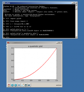 pylab screenshot