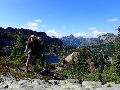 Hiking in the cascades