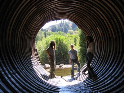 In the culvert in Idaho